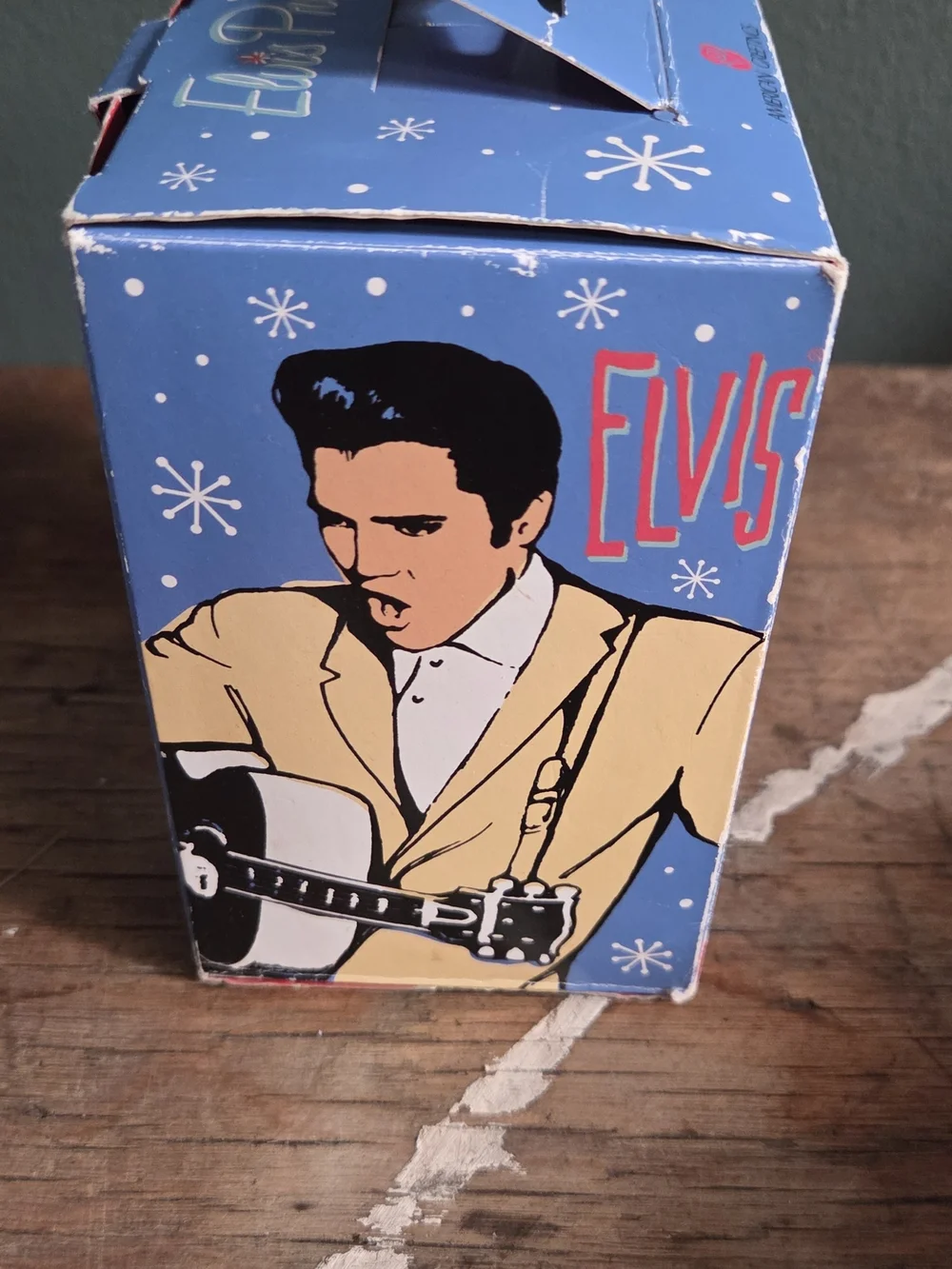 American Greetings Elvis Presley Holiday Ornament - Blue/Green/Red
